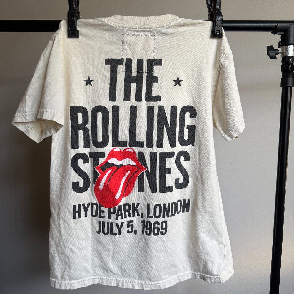 People of Leisure X Rolling Stones London 1969 Graphic Tee Color Sepia Size S